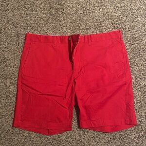Club Room Men's Vibrant Red Flat Front Shorts